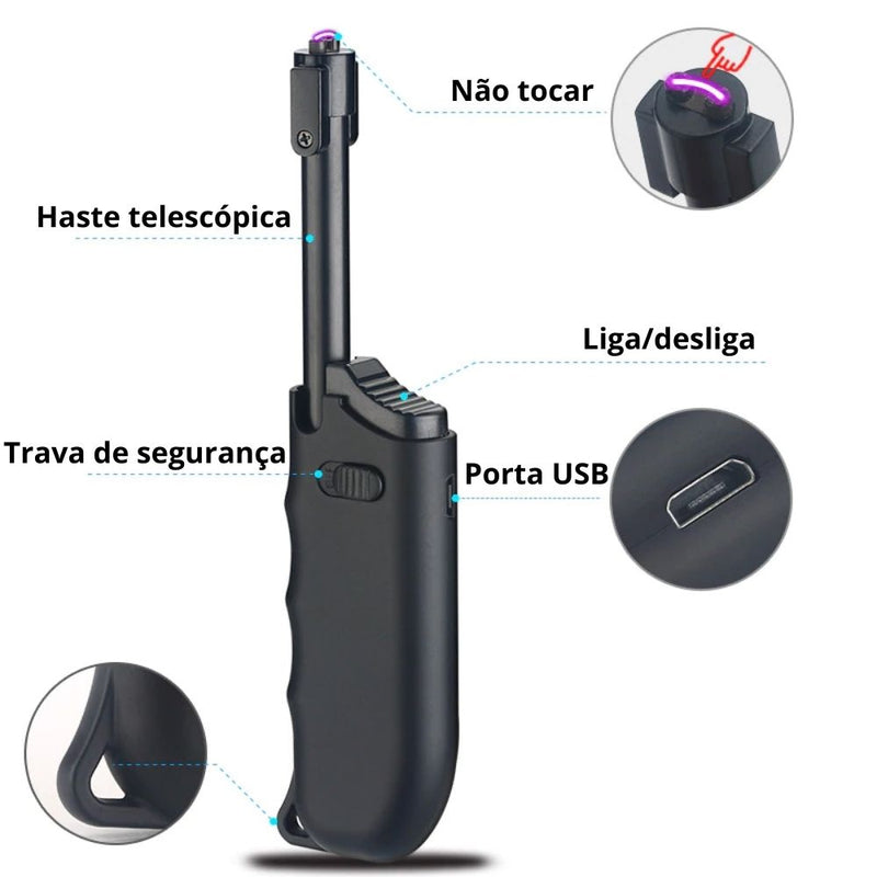 Isqueiro Elétrico USB