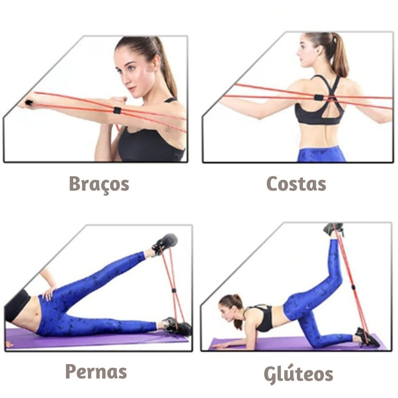 Elástico para Ginástica Braço e Perna Yoga