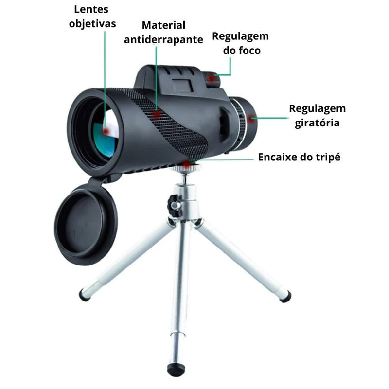 Luneta Monocular 40x60 HD