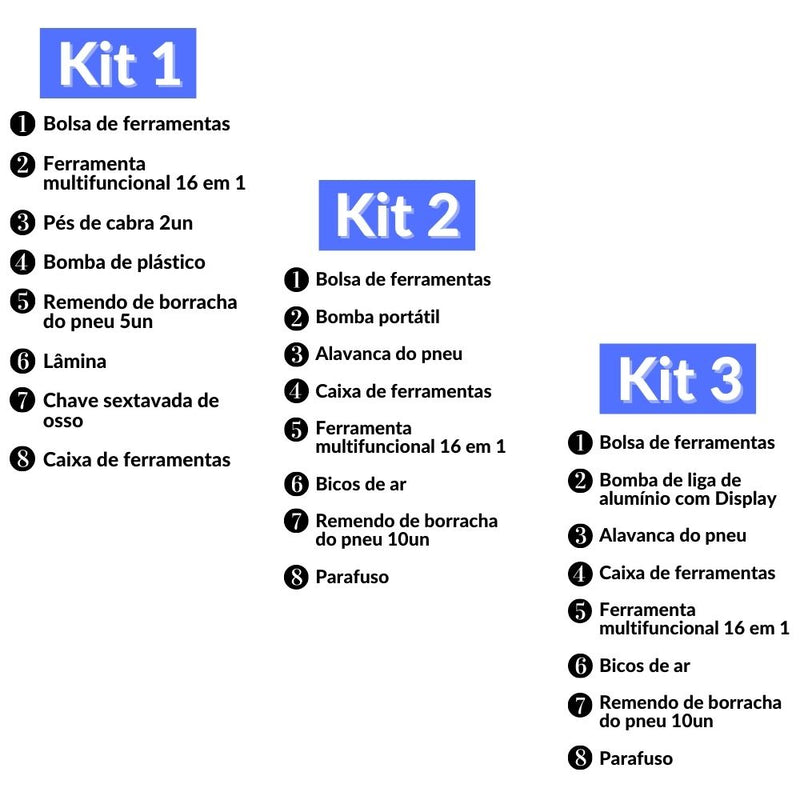 Kit de Reparo de Bicicleta