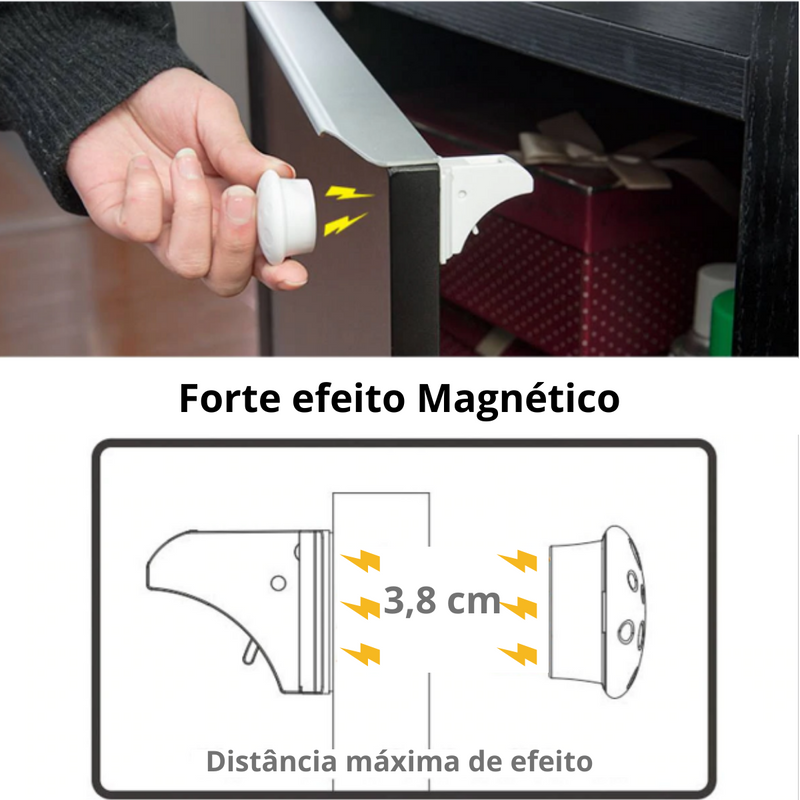 Fechadura Magnética para Gavetas